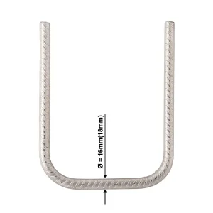 Mała klamra stal 316L 200/270 mm