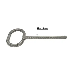 Stopień z otworem stal 316L - 200 mm